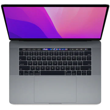 MacBook Pro 15-Inch “Core i7” 2.2GHz (TouchBar, 2018) 16GB RAM 512GB SSD Used Battery Space Gray (12 Month Warranty) + Laptop Bag Bundle Value: R400