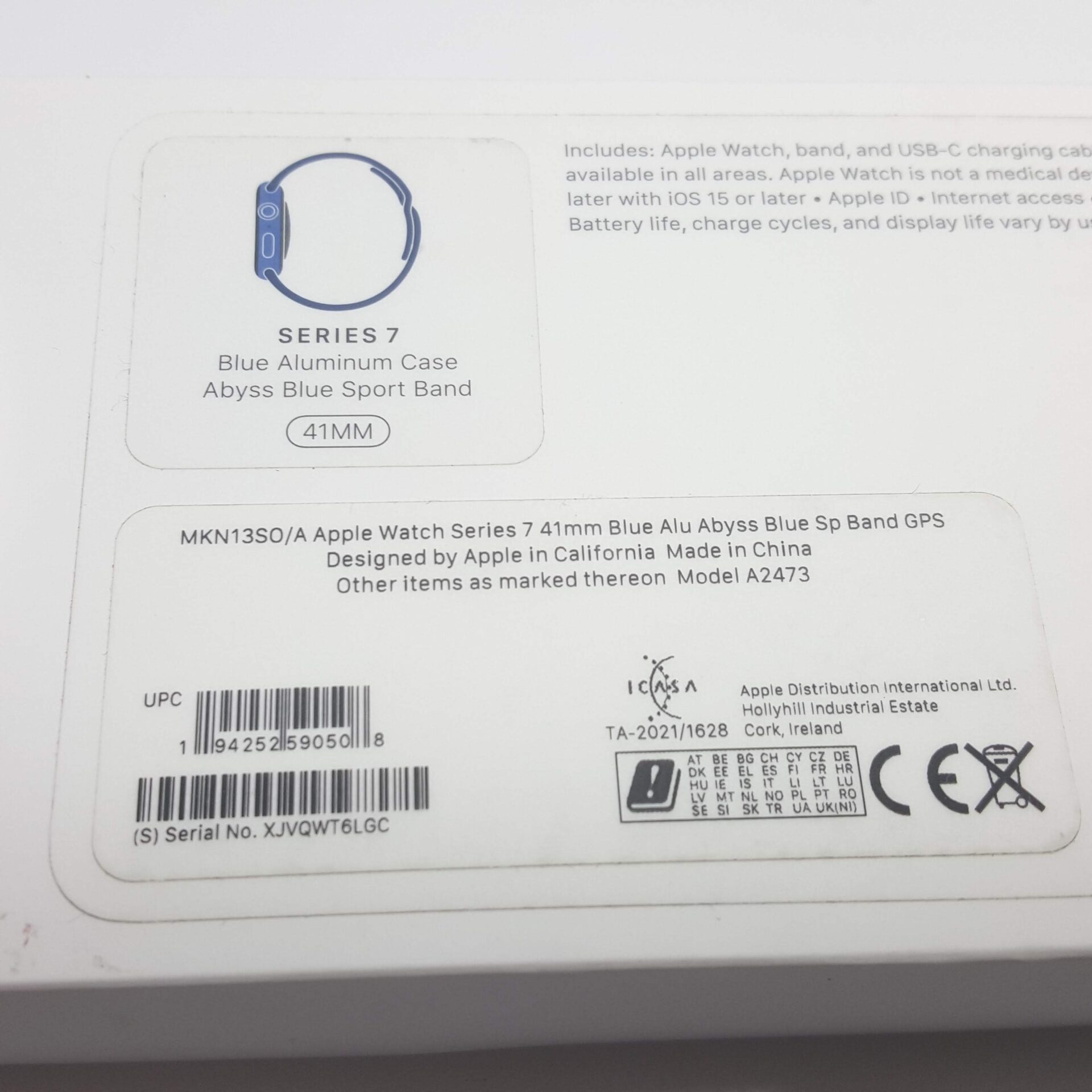 Apple Watch Series 7 41mm GPS Only Abyss Blue - Sealed - EpicDeals