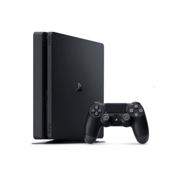 PlayStation 4 Slim 500GB Black (6 Month Warranty) + Power Cable + HDMI Cable + 1 Controller