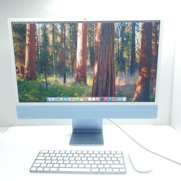 iMac 24-Inch "M1" 8CPU/7GPU (2021) 8GB RAM 256GB SSD Blue (12 Month Warranty) + Magic Mouse and Keyboard Bundle: R2199 - Image 3