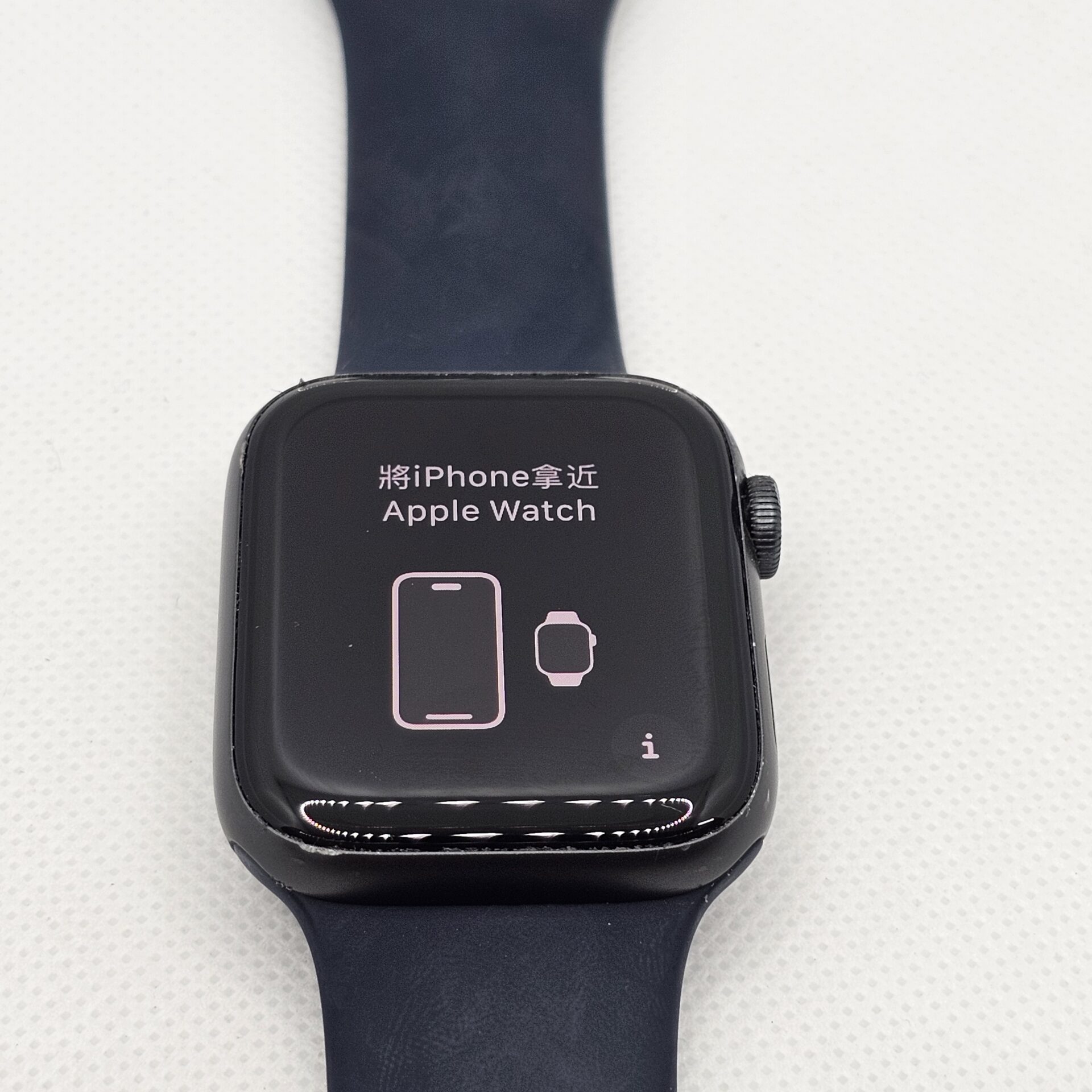 Apple Watch SE 1st Gen 44mm GPS Only Space Grey (3 Month Warranty) - With Dark Blue Straps - Image 2