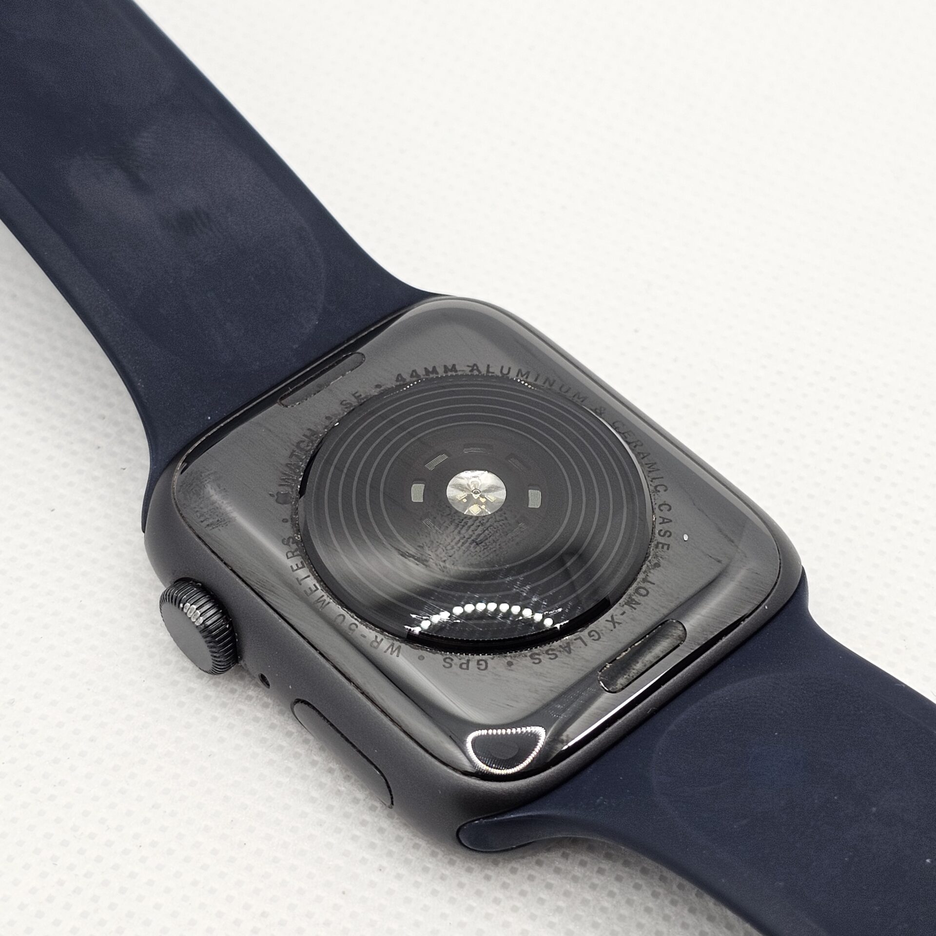 Apple Watch SE 1st Gen 44mm GPS Only Space Grey (3 Month Warranty) - With Dark Blue Straps - Image 9