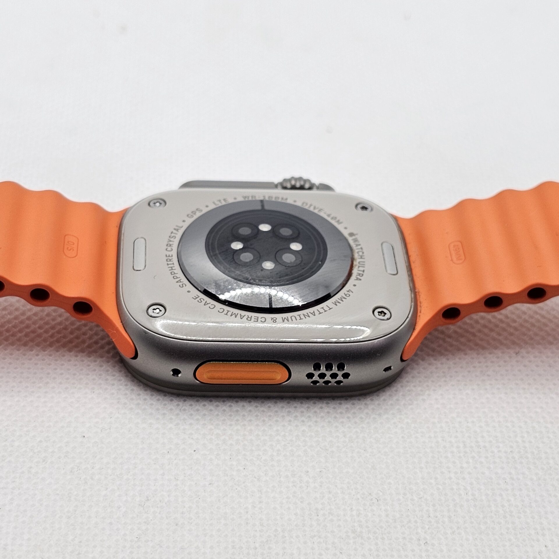 Apple Watch Ultra 2 49mm LTE Natural Titanium (12 Month Warranty) – With Orange Ocean Straps - Image 8