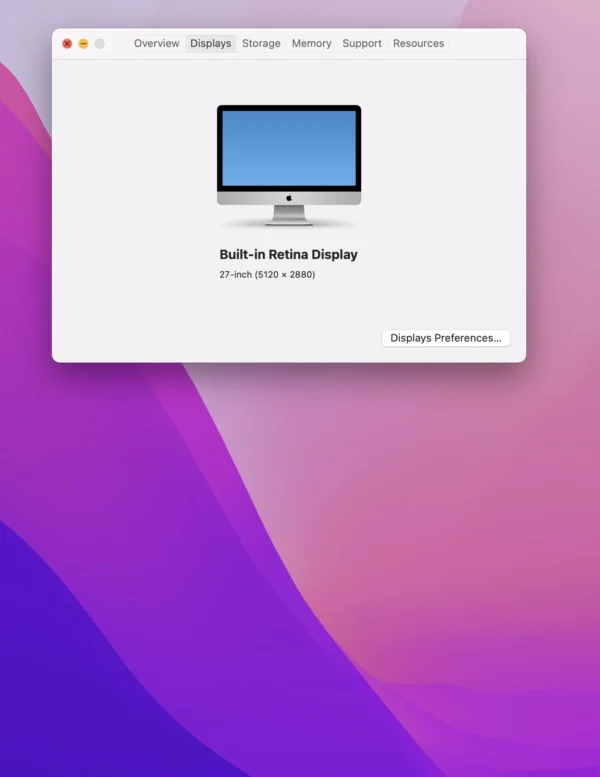 iMac 27-Inch “Core i5” 3.2GHz (Retina 5K, Late 2015) 20GB RAM 1TB