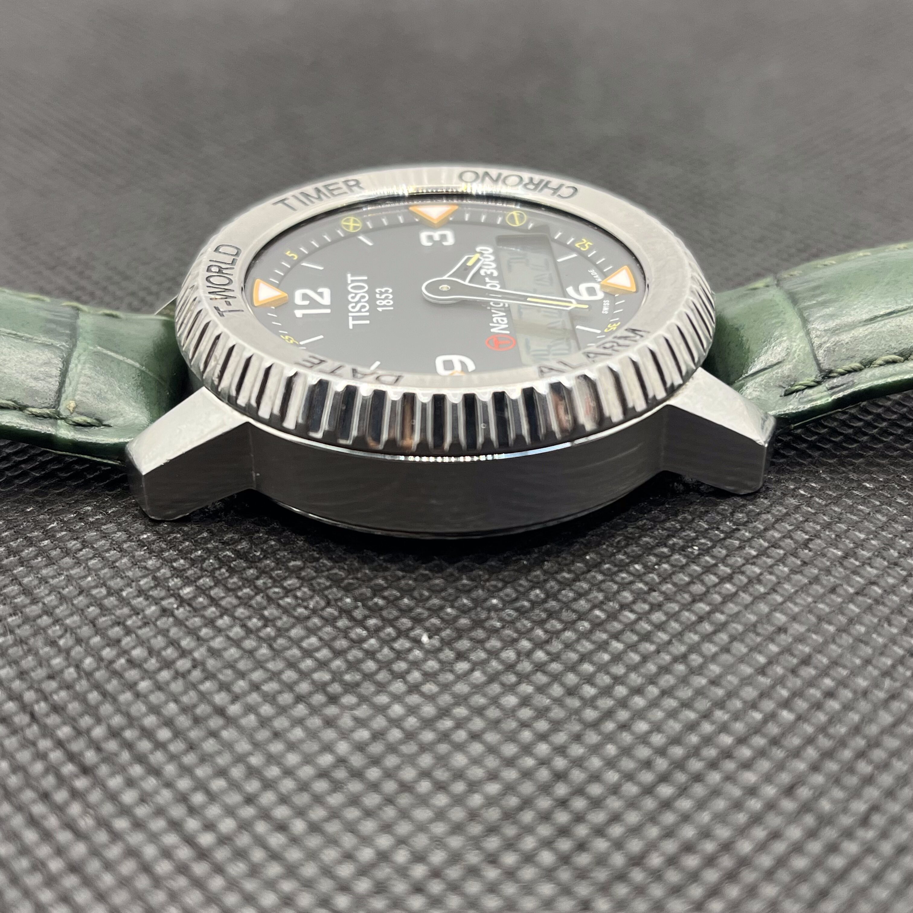 Tissot T-Navigator 3000 Analog Watch Grey - With Dark Green Straps - Image 5