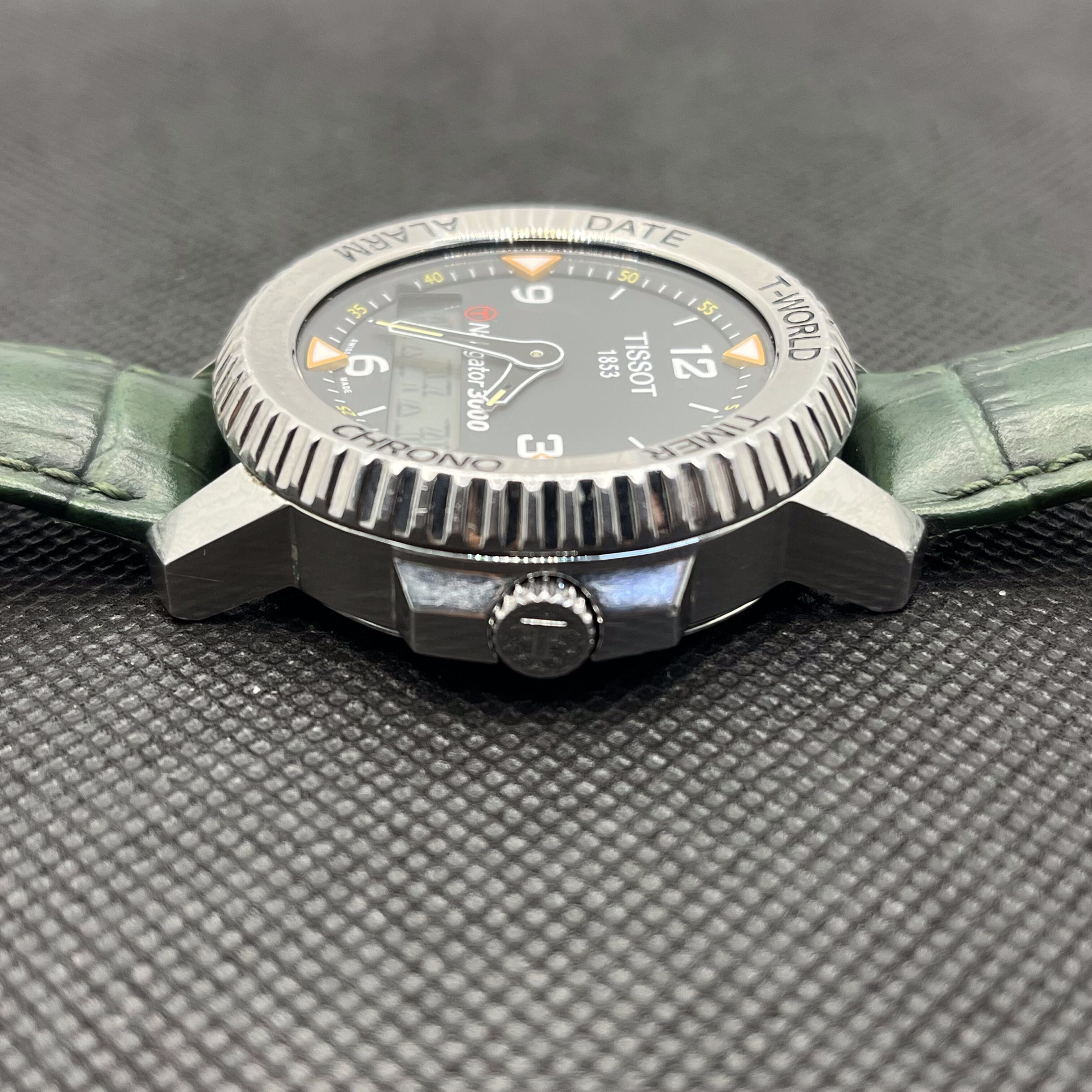 Tissot T-Navigator 3000 Analog Watch Grey - With Dark Green Straps - Image 6