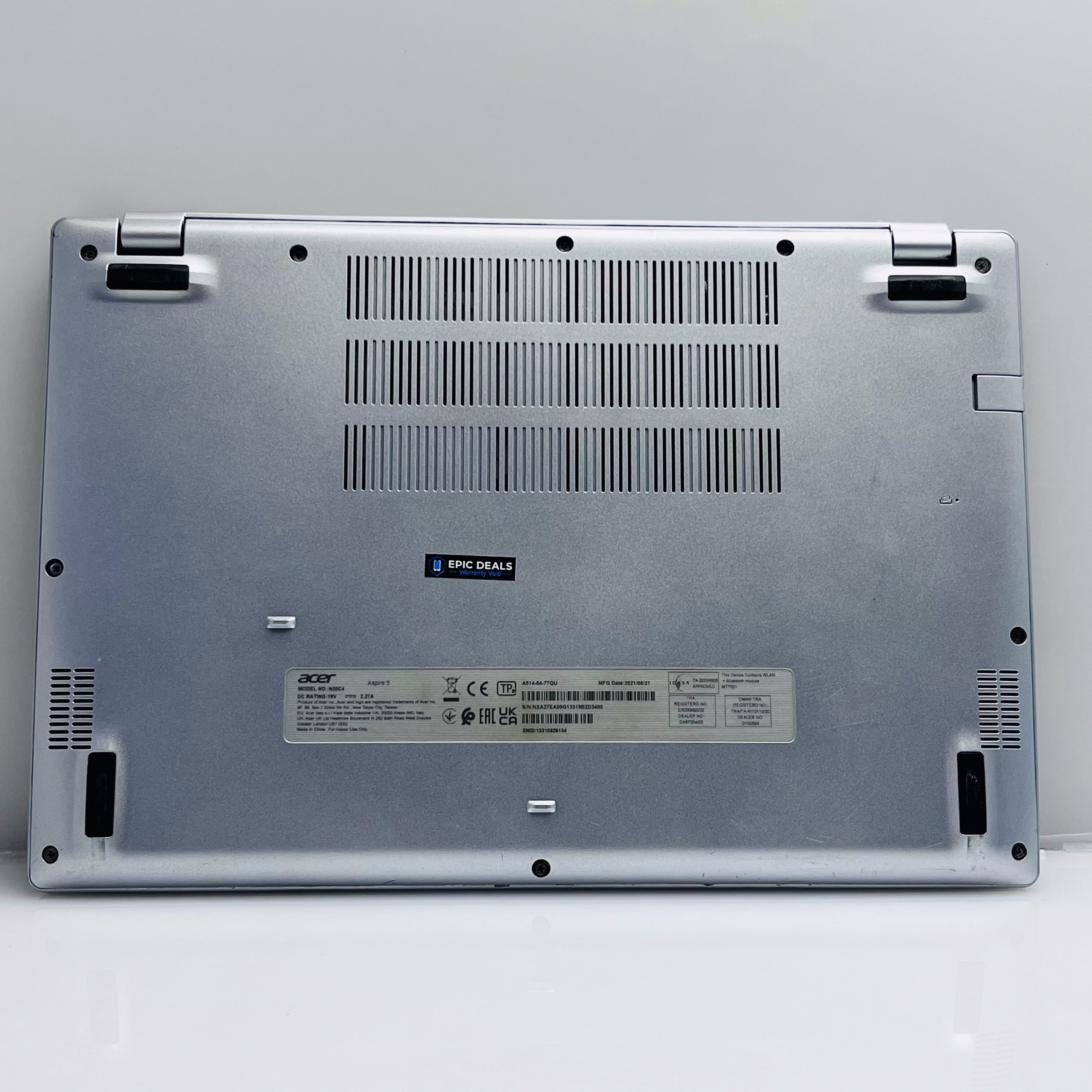Acer Aspire 5 A514-54-77QU 11th Gen 2.80GHz "Core i7" 16GB RAM 500GB SSD And 500GB HDD Silver - No Battery - Image 9