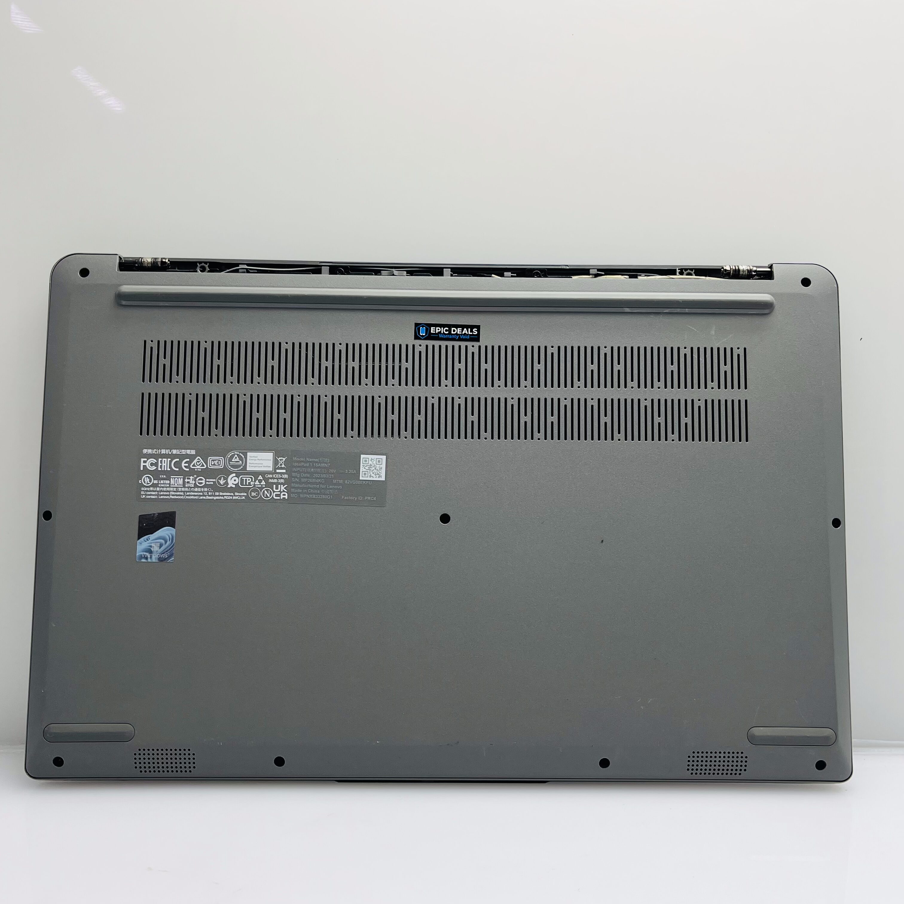 Lenovo Ideapad 1 15AMN7 AMD Ryzen 5 2.80GHz 8GB RAM 512GB SSD Silver - Hinge Damage - Image 9