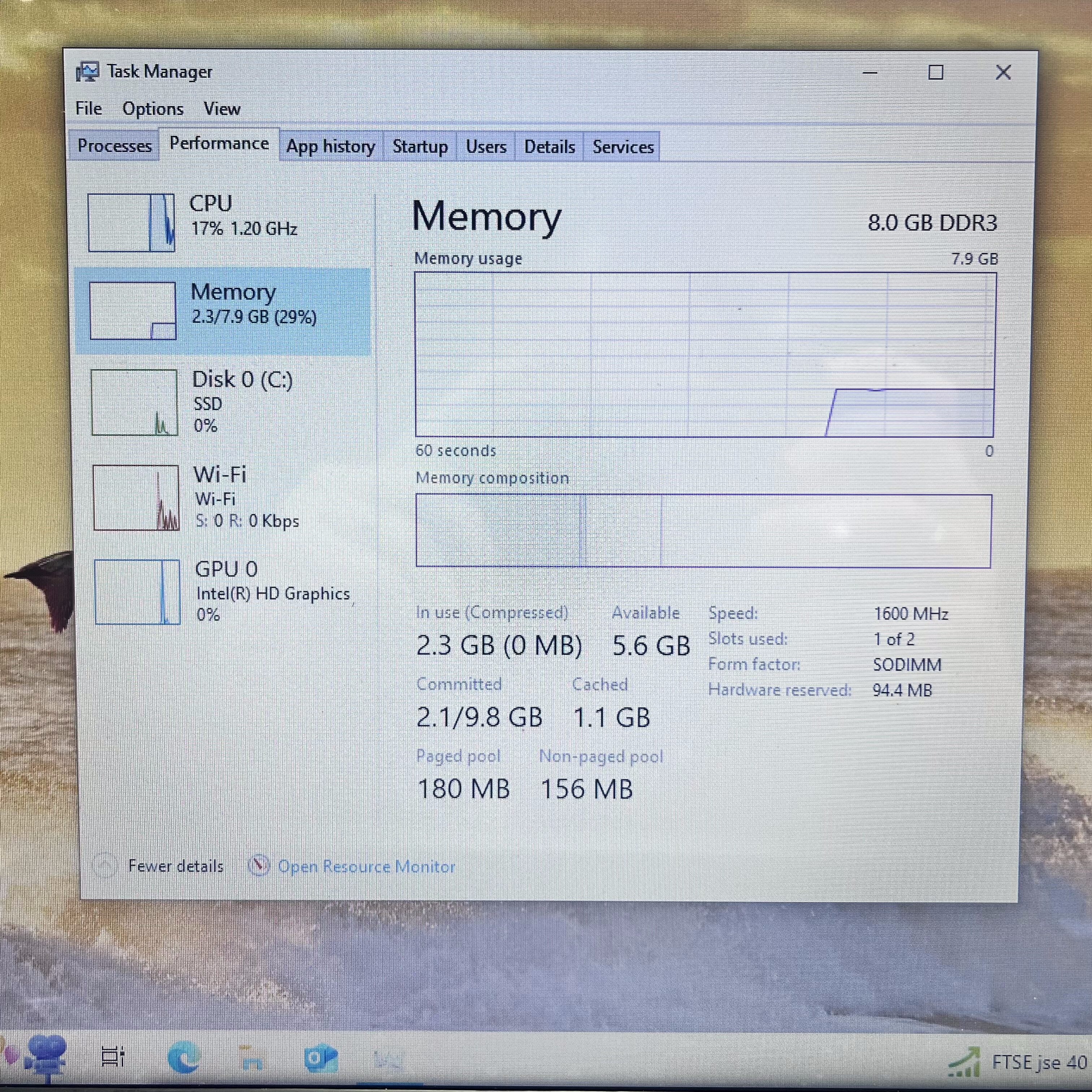 HP 250 G4 1.60GHz 8GB RAM 256GB SSD Black - Faulty Battery | Bright Spots - Image 13