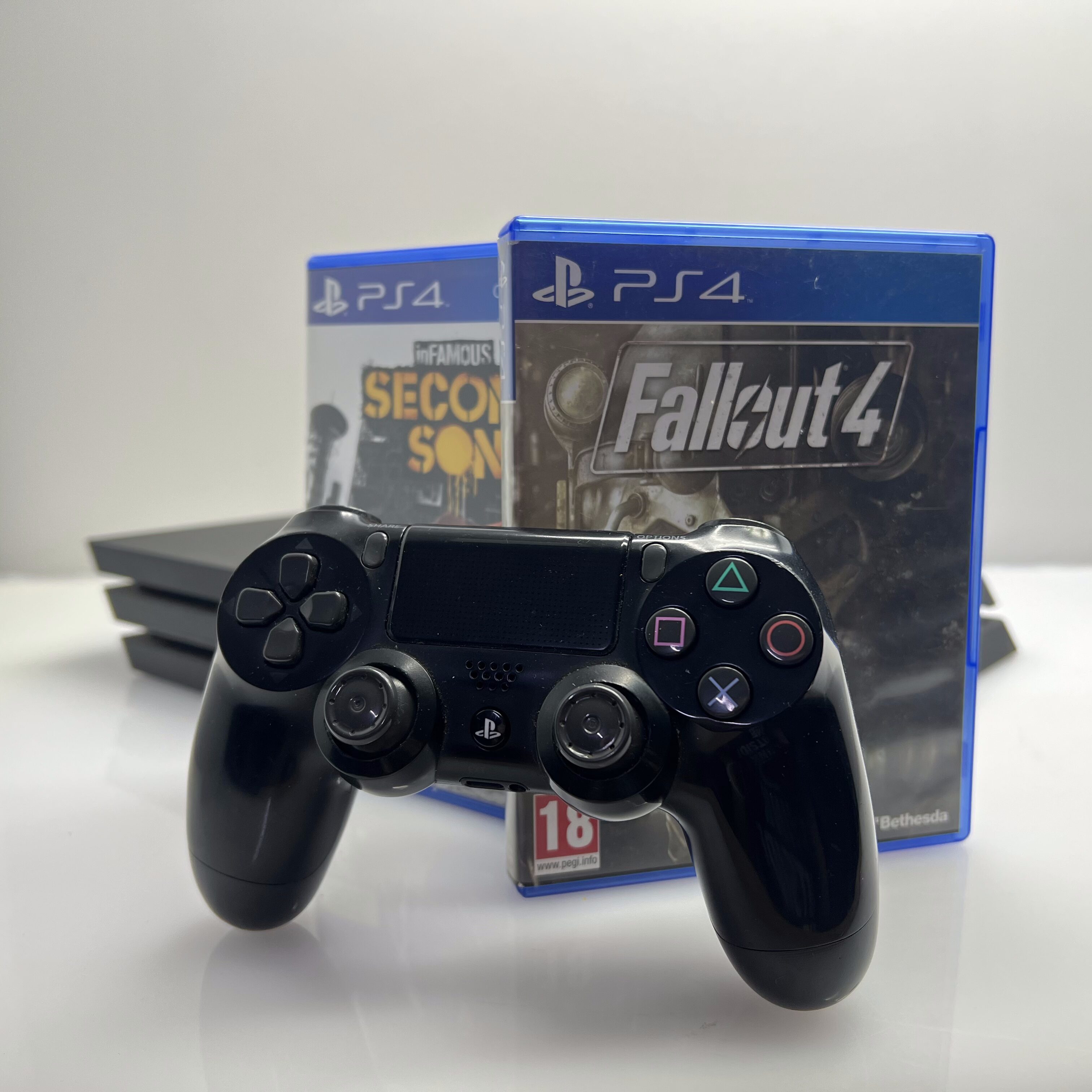 Playstation 4 Pro 1TB SSD Black + 1 Controller + 2 Games + HDMI Cable + Charger (3 Month Warranty) - Image 6