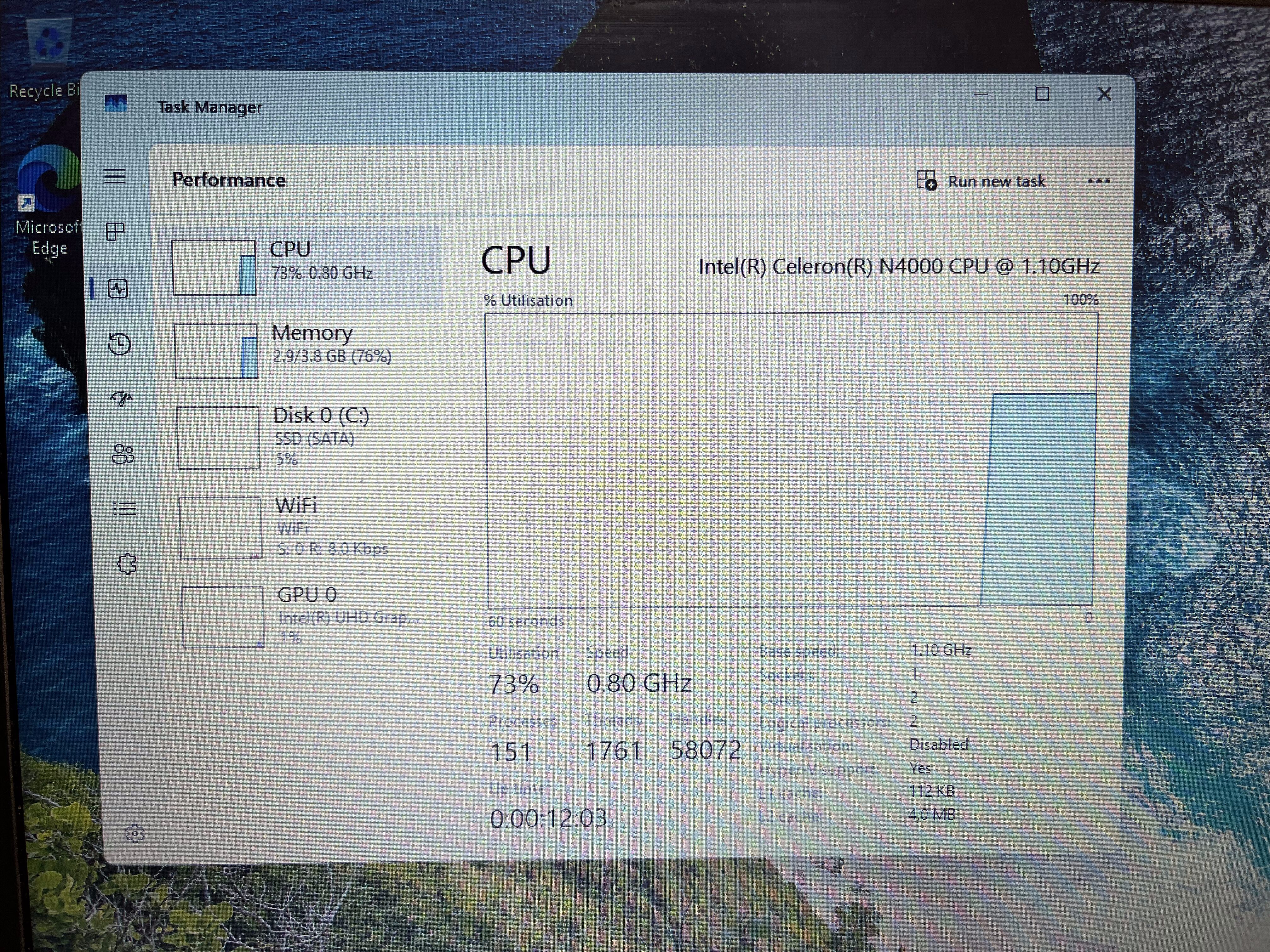 Lenovo 80SG "Celeron" 4GB RAM 512GB SSD (SATA) Silver - Image 11