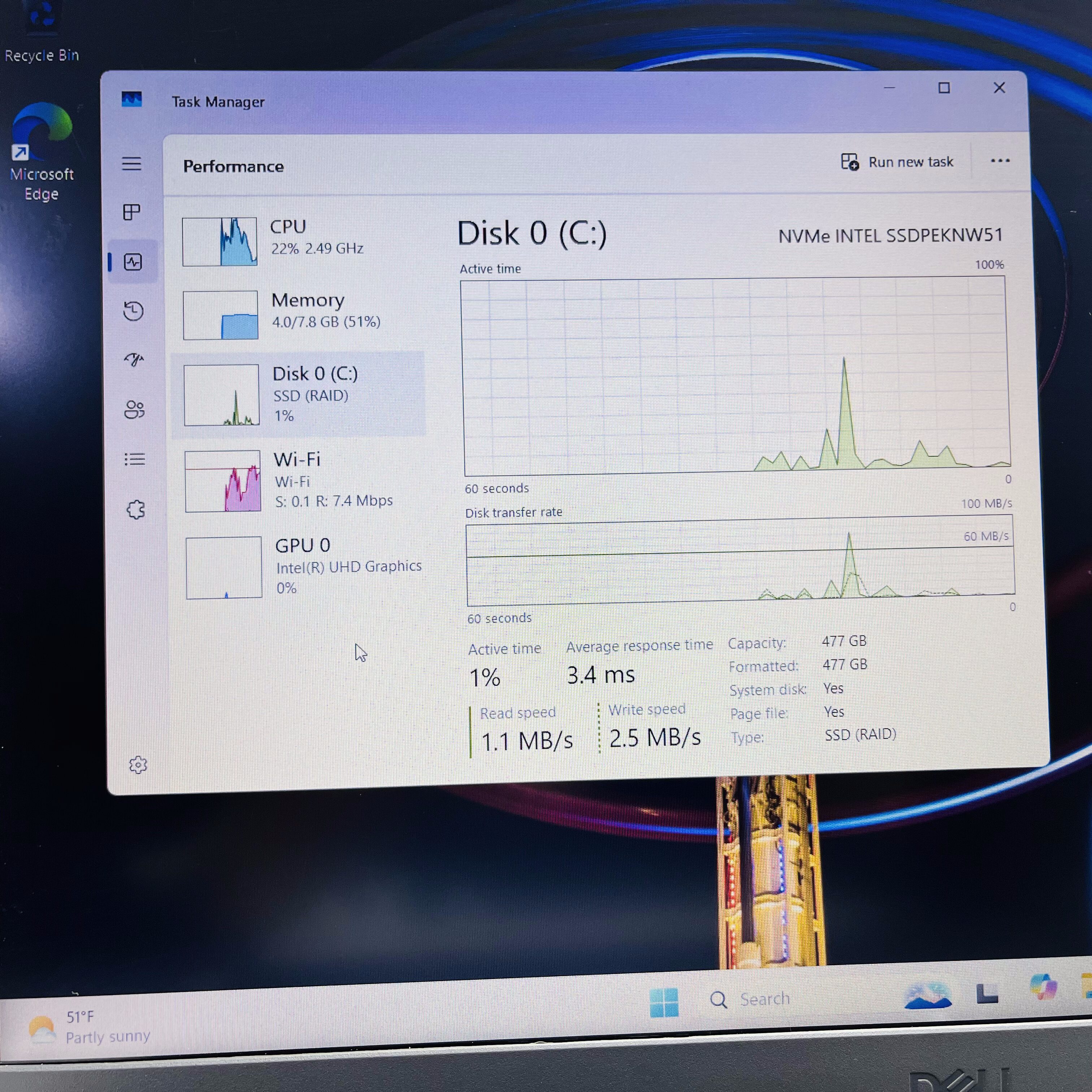 Dell Vostro 3591 10th Gen "Core i3" 2.10GHz 8GB RAM 500GB SSD (NVMe) Black - Minor Bright Spots - Image 13