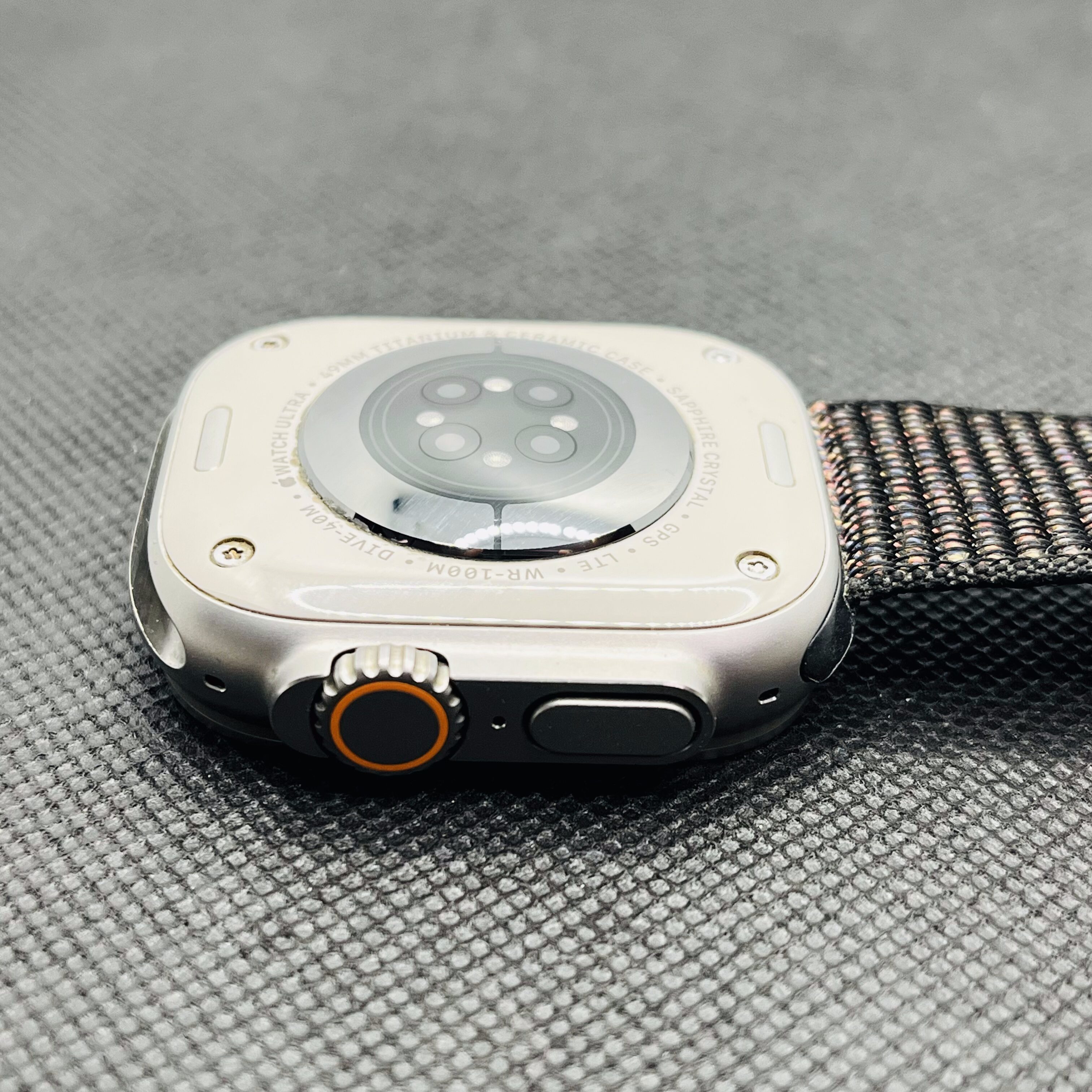 Apple Watch Ultra 2 49mm LTE Natural Titanium (12 Month Warranty) - With Black Nylon Straps - Image 5