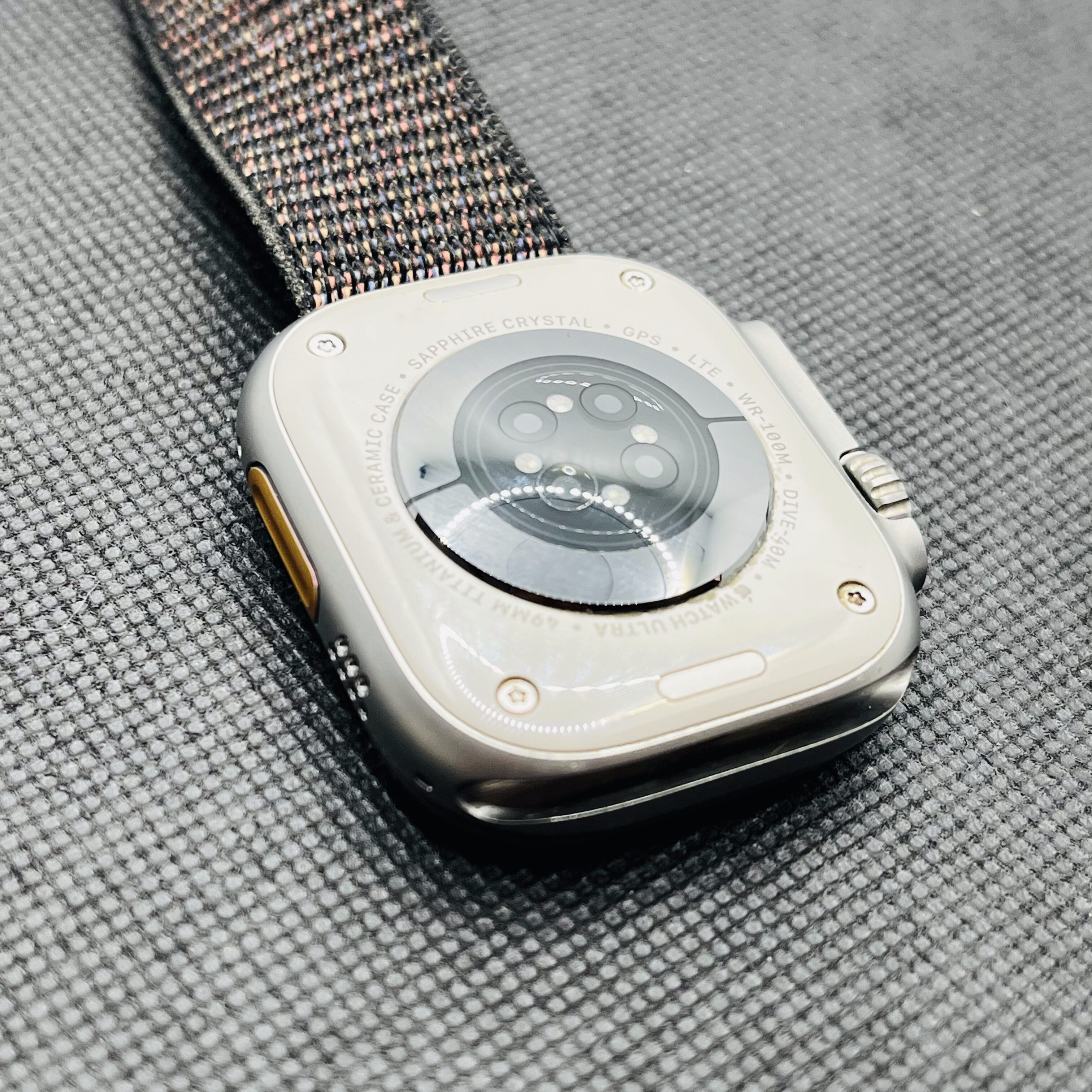 Apple Watch Ultra 2 49mm LTE Natural Titanium (12 Month Warranty) - With Black Nylon Straps - Image 7