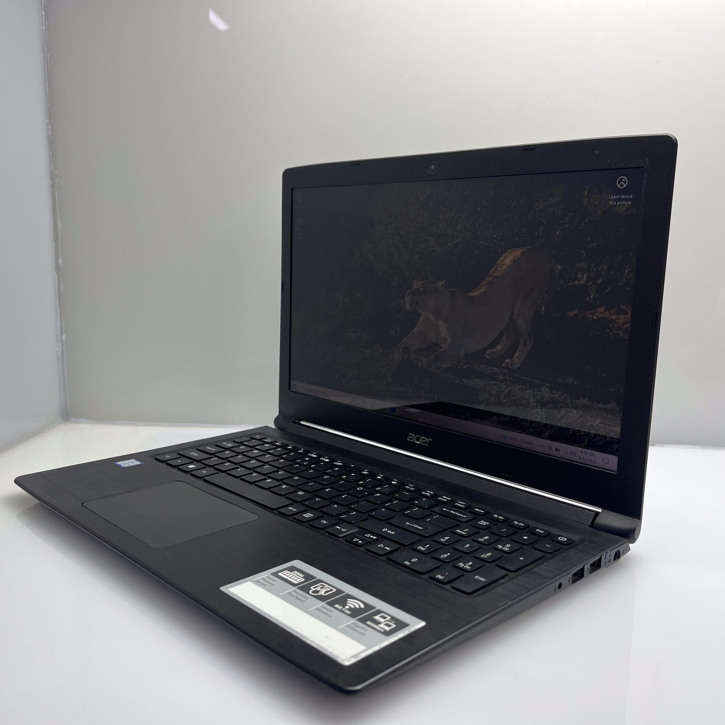 Acer Aspire 3 A315-53 7th Gen "Core i3" 2.40GHz 8GB RAM 512GB SSD Black - Damaged Casing And Hinge - Image 4
