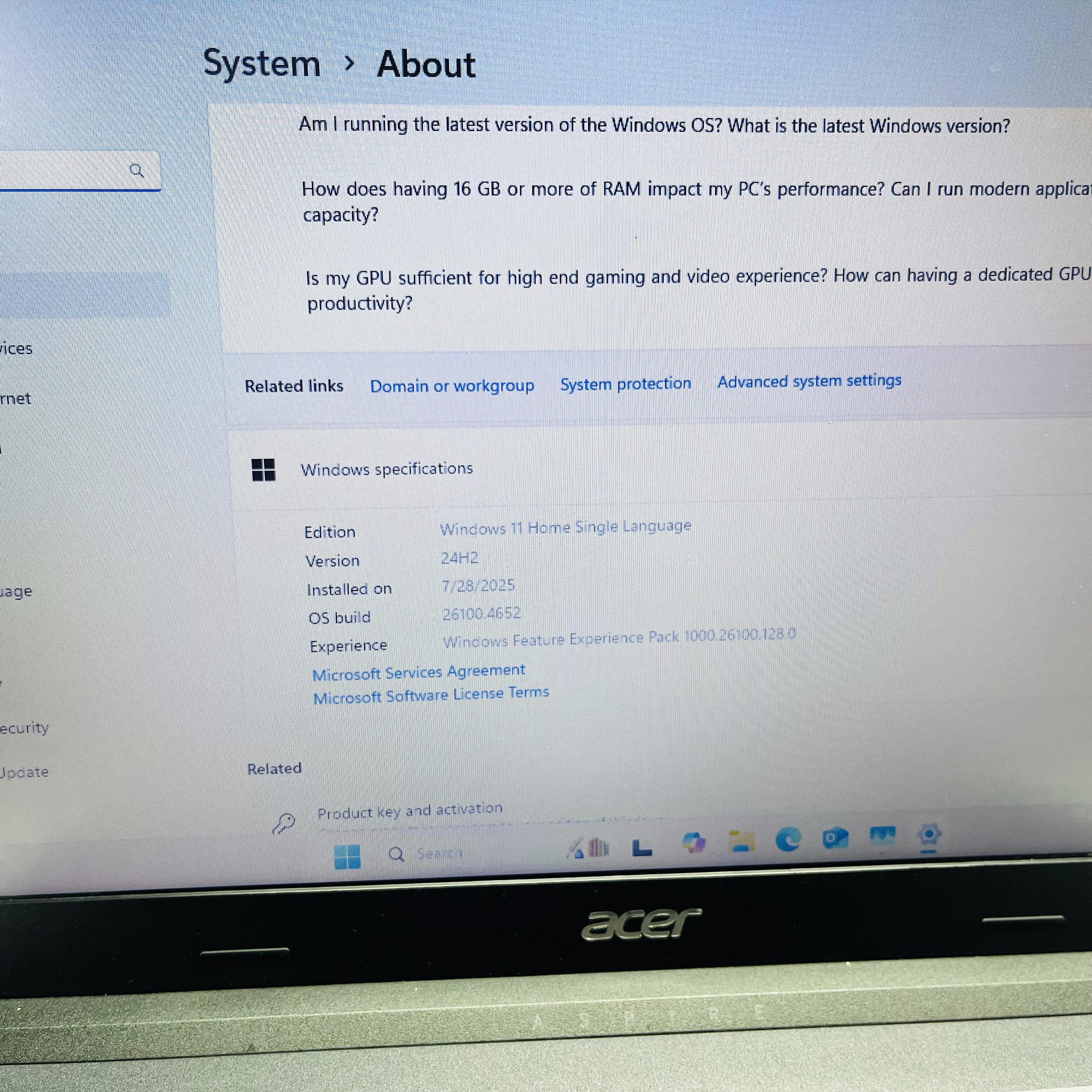 Acer Aspire 3 A315-23 Ryzen 5 2.10GHz 24GB RAM 500GB SSD (NVME) Black - Image 19