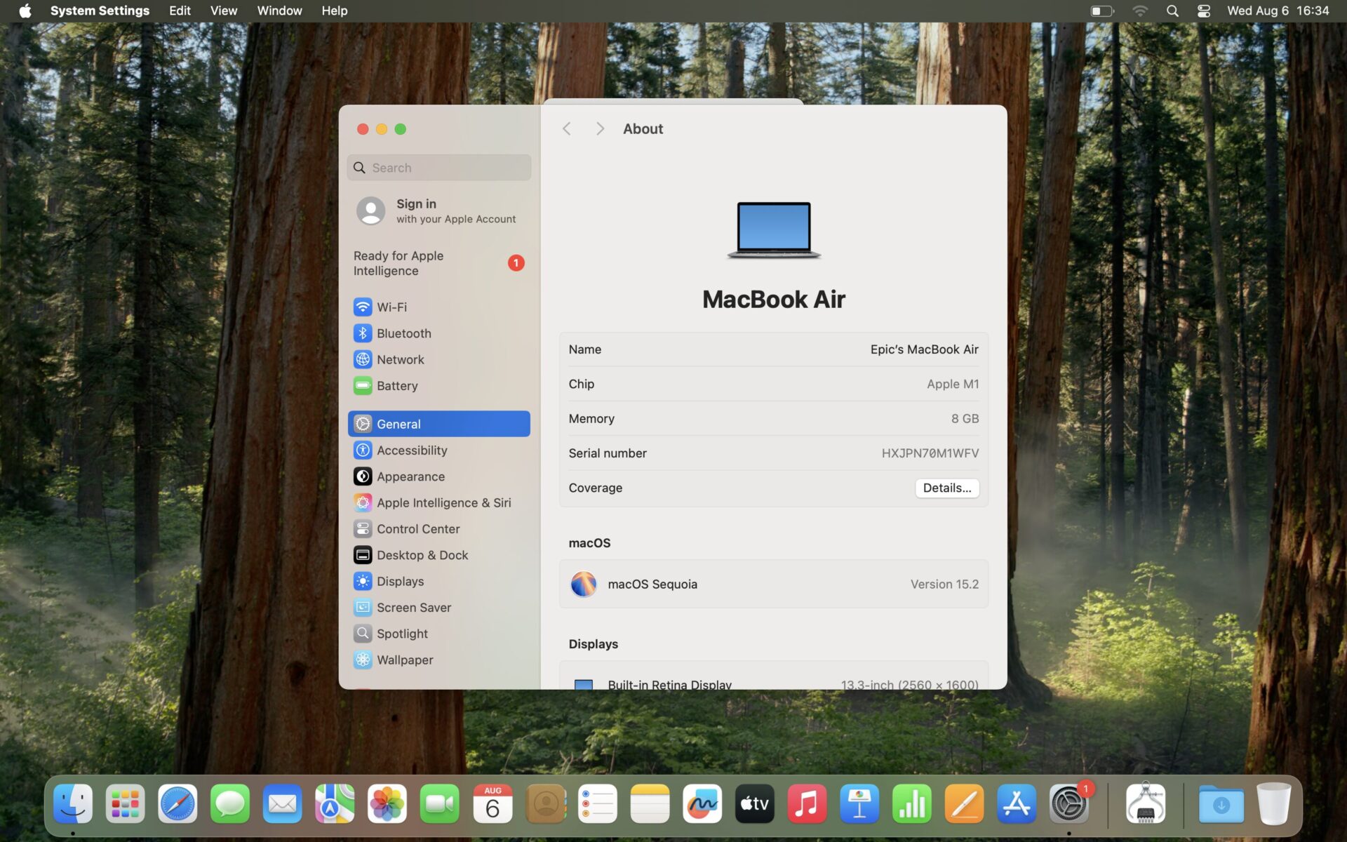 MacBook Air “M1” 13-Inch 8GPU/7CPU (2020) 8GB RAM 256GB SSD Space Gray (12 Month Warranty) - Mint Condition - Image 14