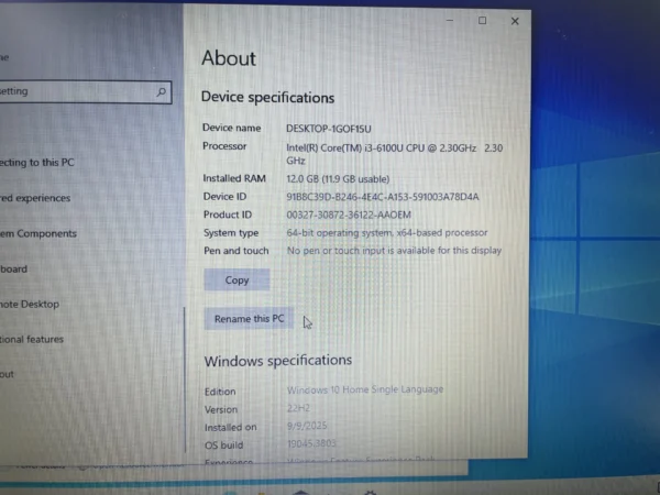 Asus X543UA-I341GT 6th Gen 