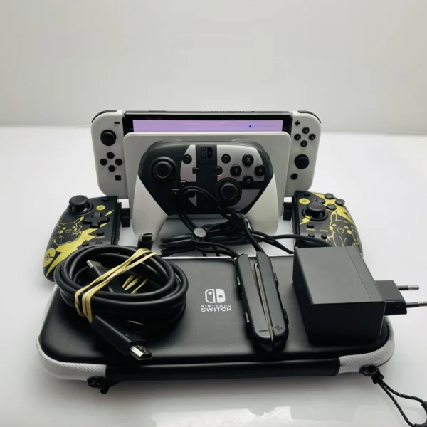 Nintendo Switch OLED 64GB White + Special Accessories (3 Month