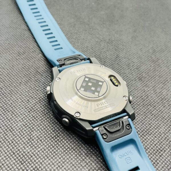 Garmin Fenix 7X Pro (Sapphire Solar Edition) Black (12 Month Warranty) - With Blue Straps - Image 8