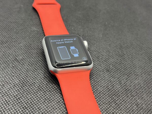 Apple Watch Series 2 Nike Plus 38mm GPS Only Silver - With Red Straps - Image 5