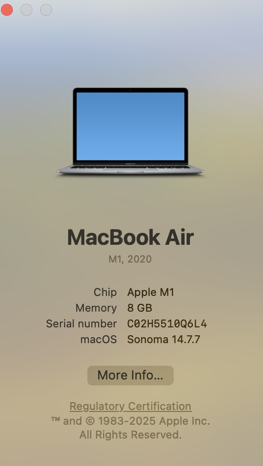 Apple MacBook Air “M1” 13-Inch 7 GPU/8 CPU (2020) 8GB RAM 256GB SSD Space Gray (12 Month Warranty) - Image 13