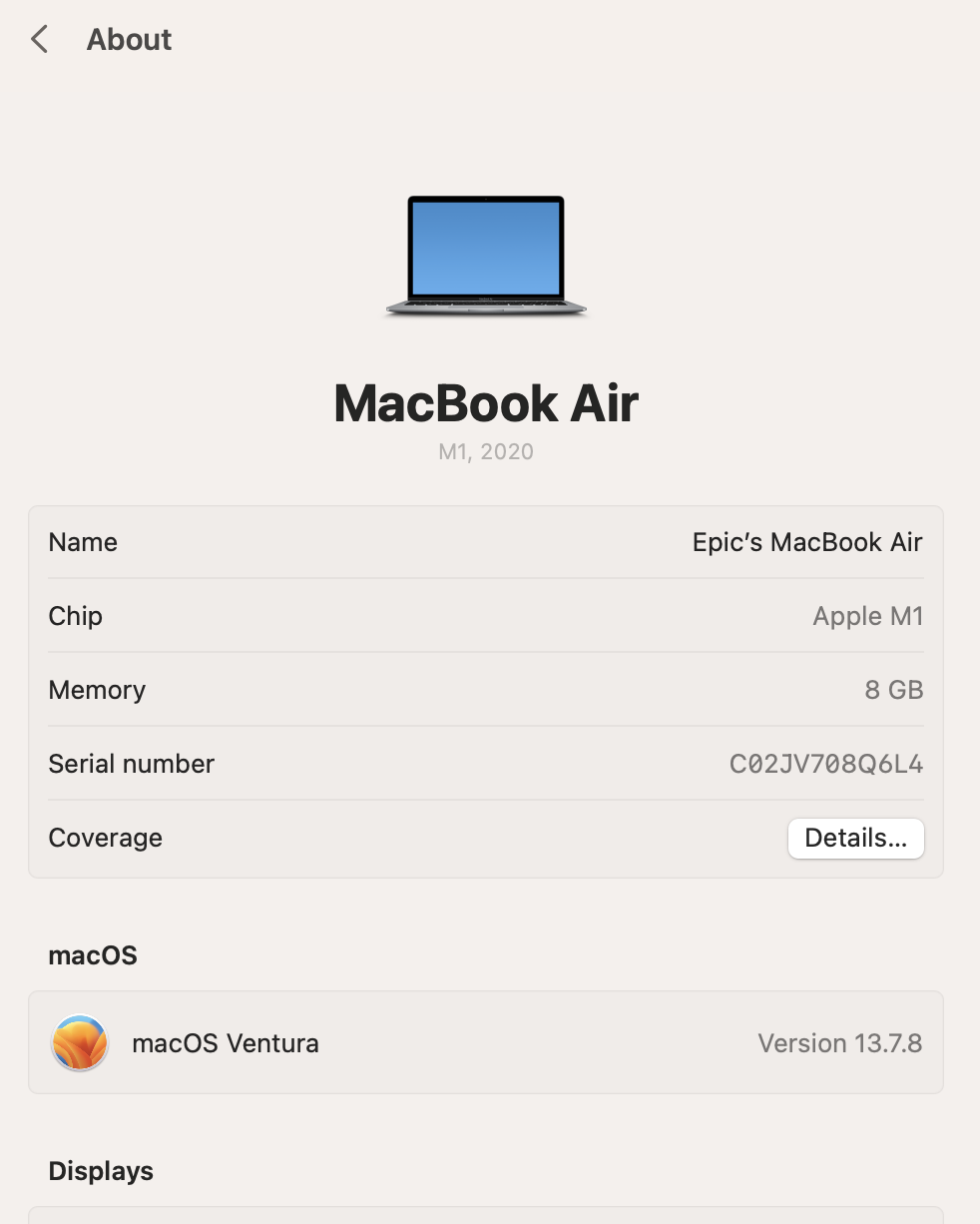 Apple MacBook Air “M1” 13-Inch 7 GPU/8 CPU (2020) 8GB RAM 256GB SSD Space Gray/Silver (12 Month Warranty) - Image 14