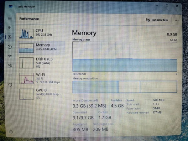 Acer Aspire 3 A315-32 “Celeron N4000” 1.10GHz 8GB RAM 256GB SSD