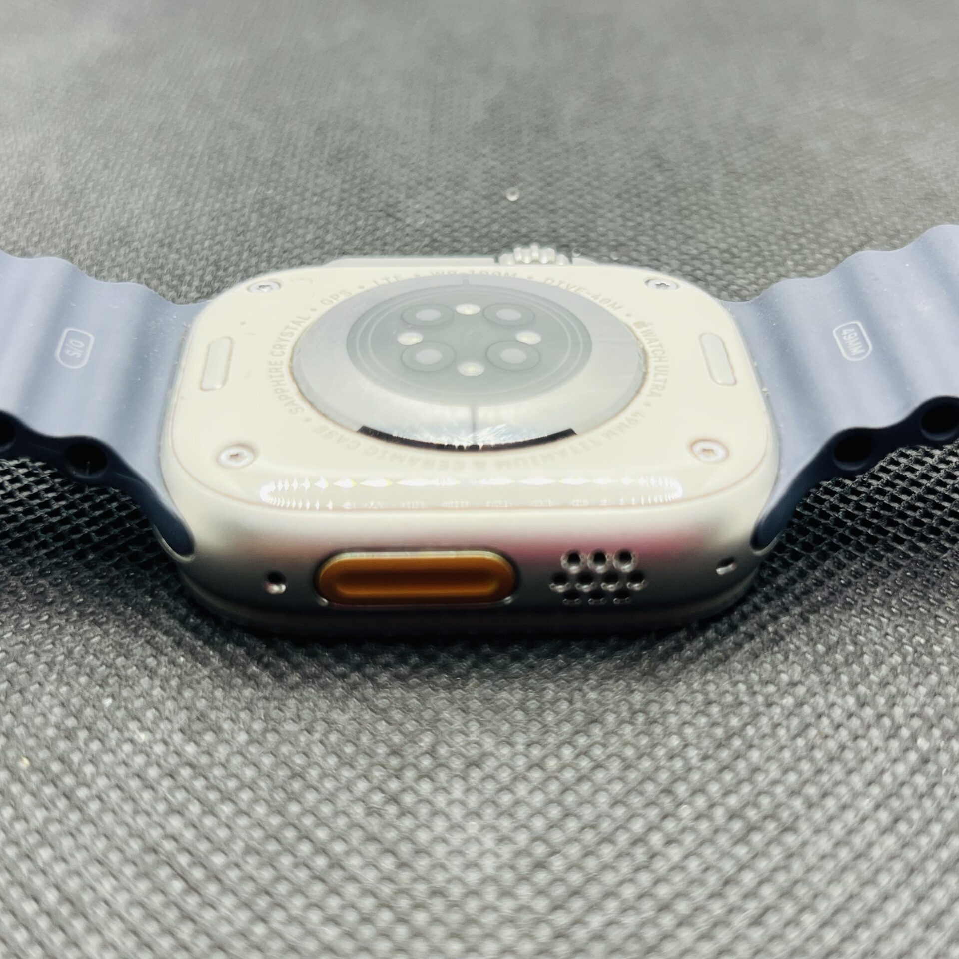 Apple Watch Ultra 2 49mm LTE Natural Titanium (Grade A) – With Blue Straps - Image 7