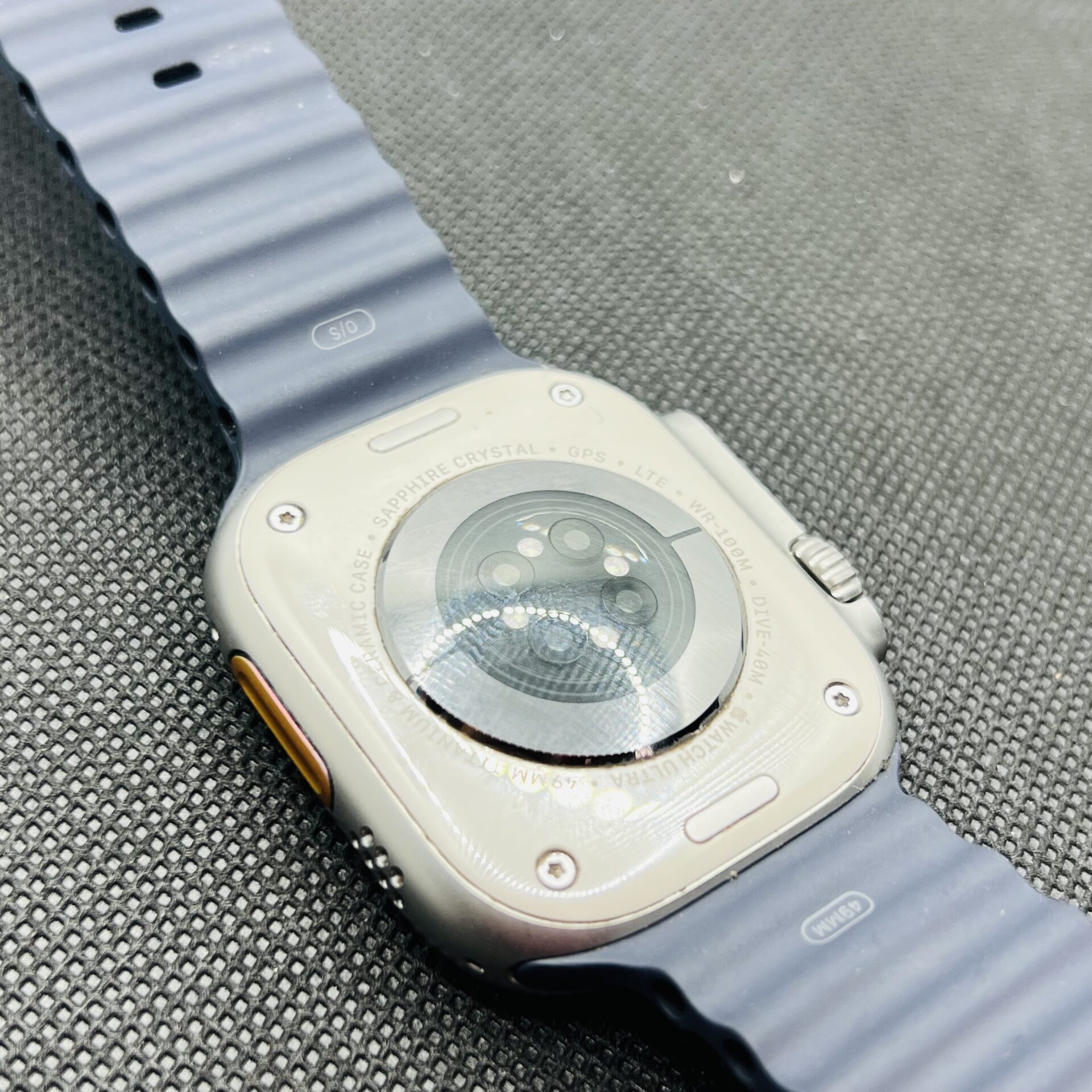 Apple Watch Ultra 2 49mm LTE Natural Titanium (Grade A) – With Blue Straps - Image 8