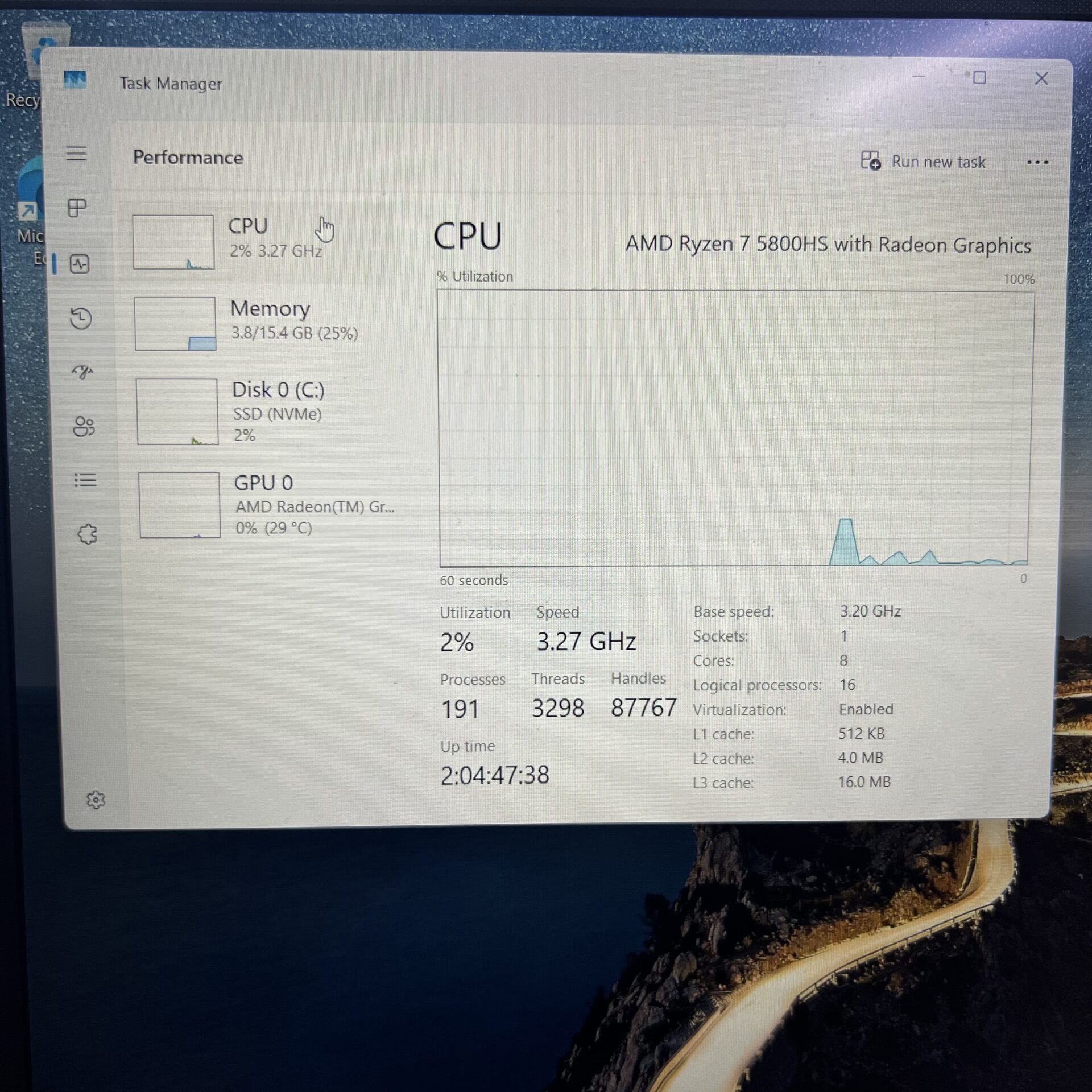 Asus VivoBook M1603Q Ryzen 7 3.20GHz 16GB RAM 500GB SSD Silver - (Grade B) - Image 13