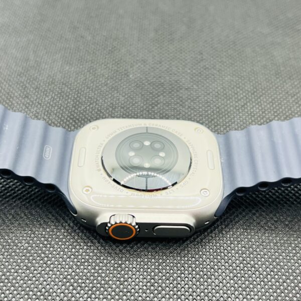 Apple Watch Ultra 2 49mm LTE Natural Titanium (Grade A) – With Navy Ocean Straps - Image 6