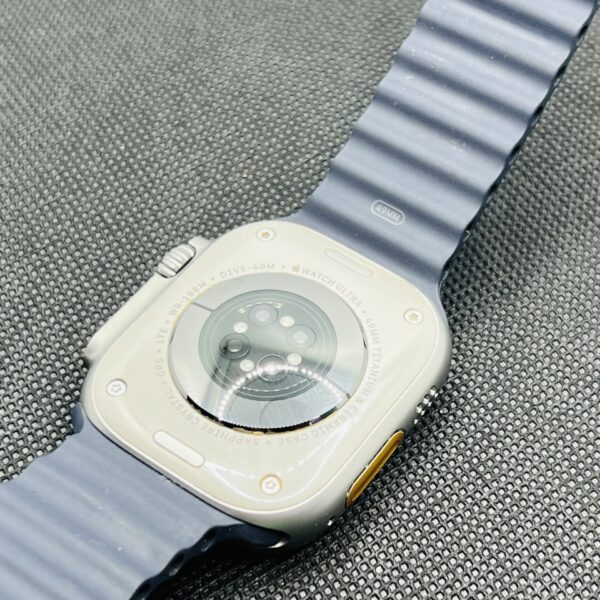 Apple Watch Ultra 2 49mm LTE Natural Titanium (Grade A) – With Navy Ocean Straps - Image 9