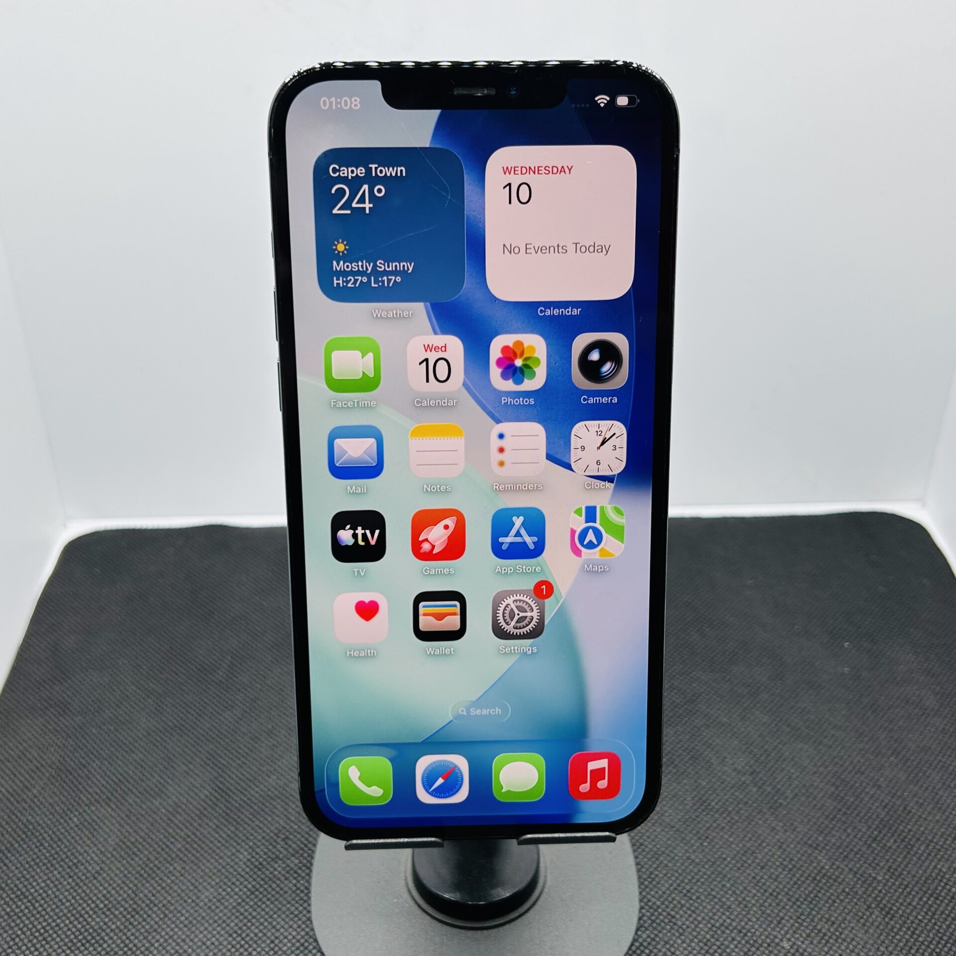 Apple iPhone 12 Pro Max 256GB Pacific Blue - (Grade B) - Bent Phone - Image 3