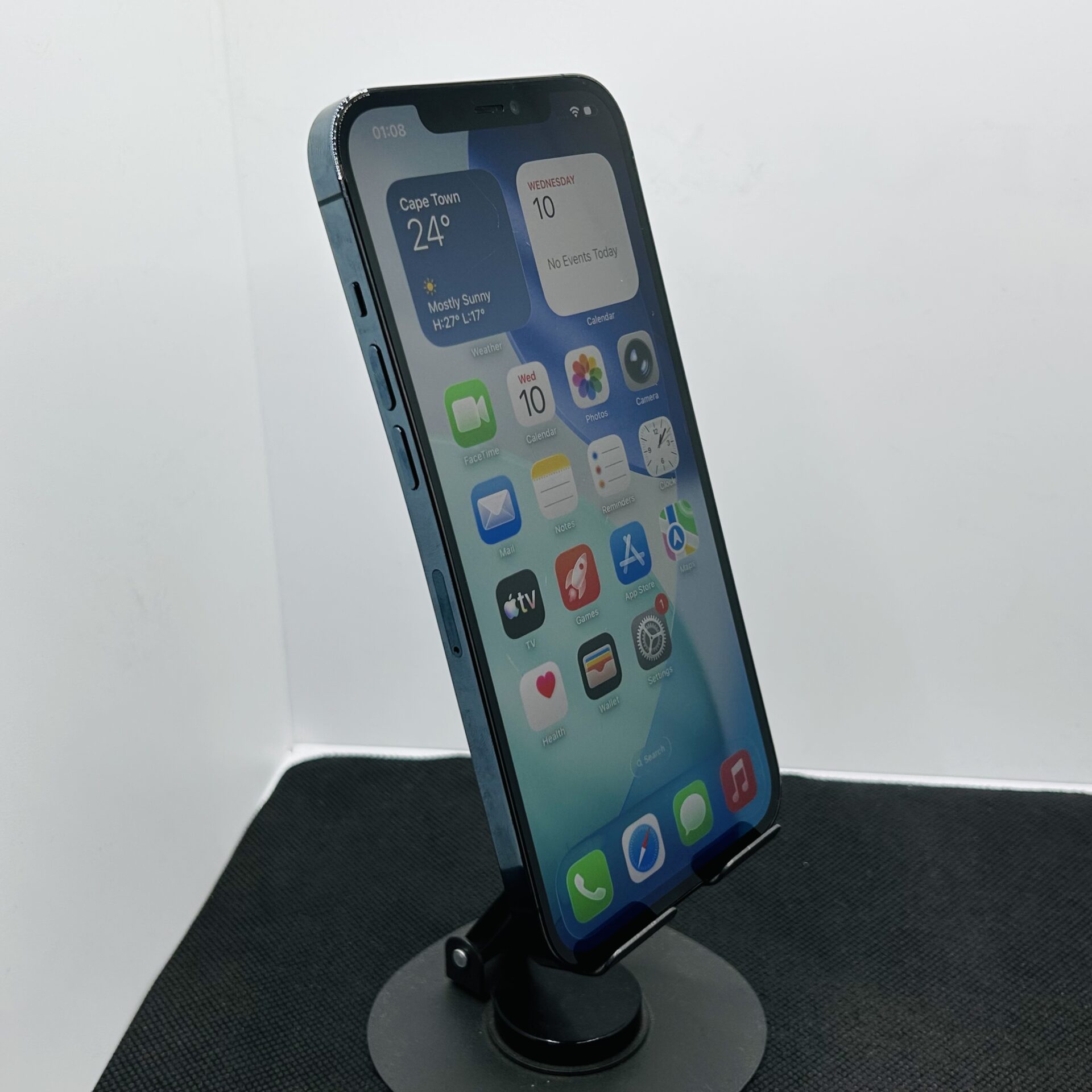 Apple iPhone 12 Pro Max 256GB Pacific Blue - (Grade B) - Bent Phone - Image 2