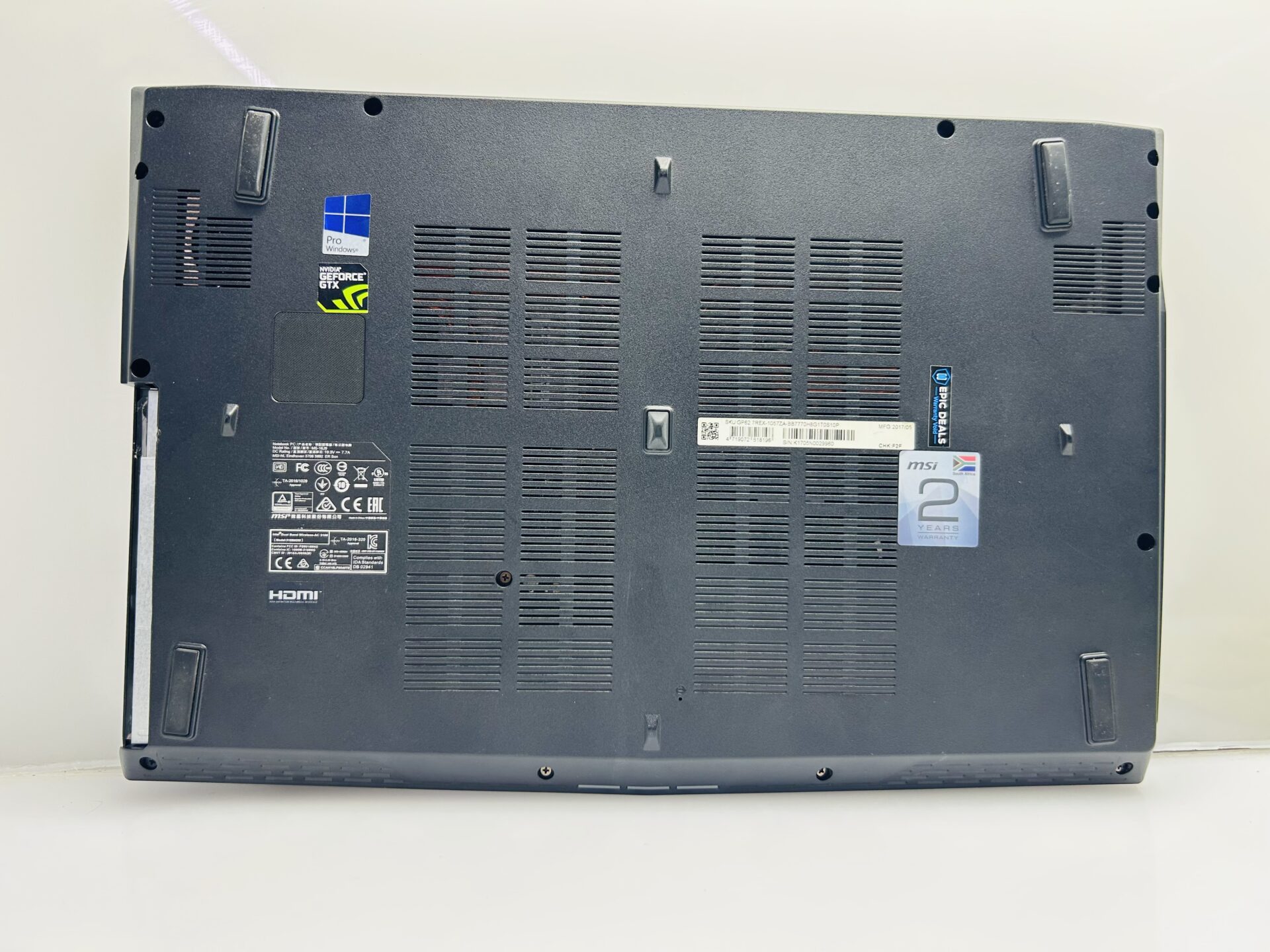 MSI MS-16J9 7th Gen 