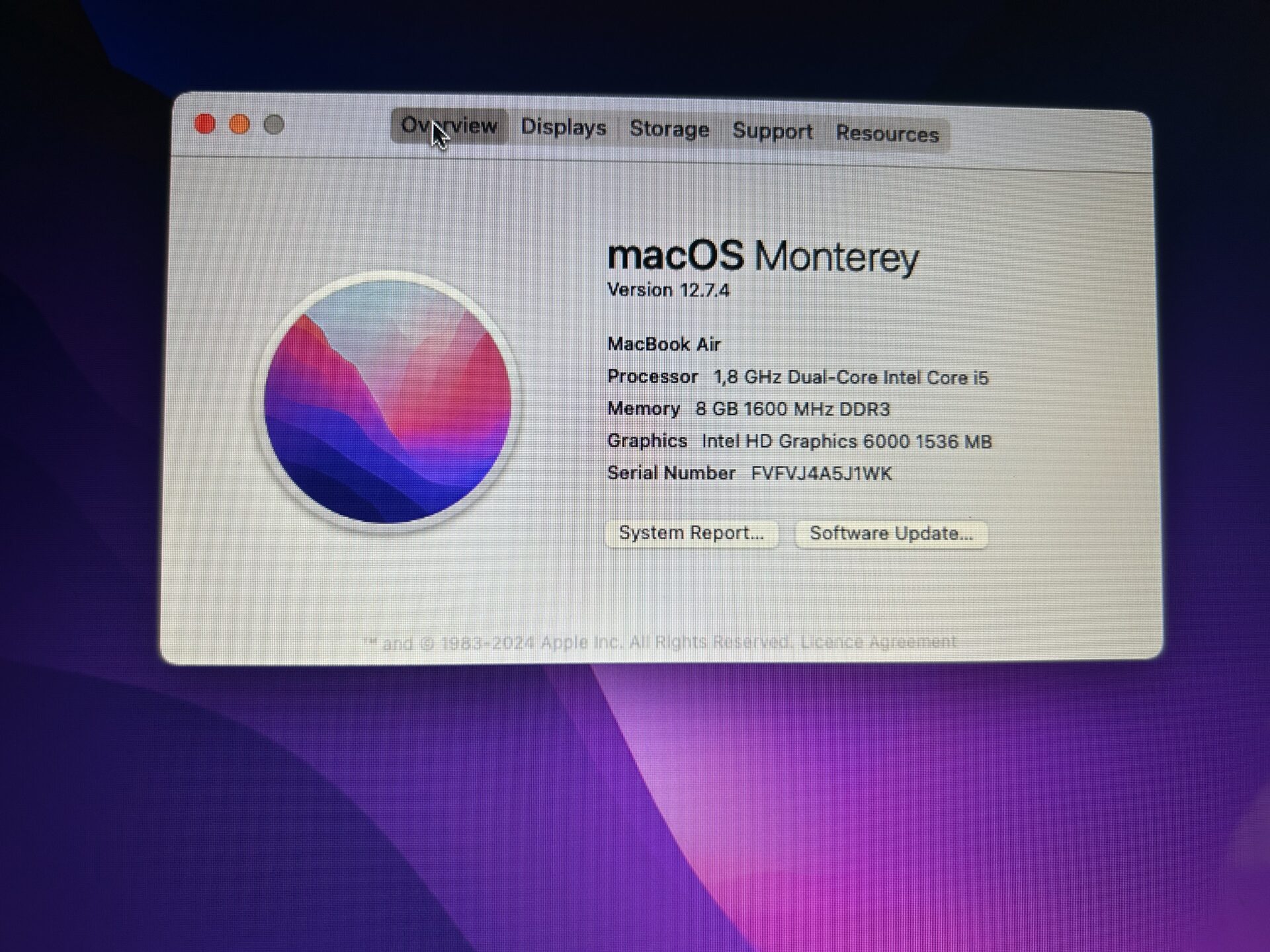 Apple Macbook Air 13-inch “Core i5” 1.8GHz (2017) 8GB RAM 128GB SSD Silver – (Grade B) - Image 11