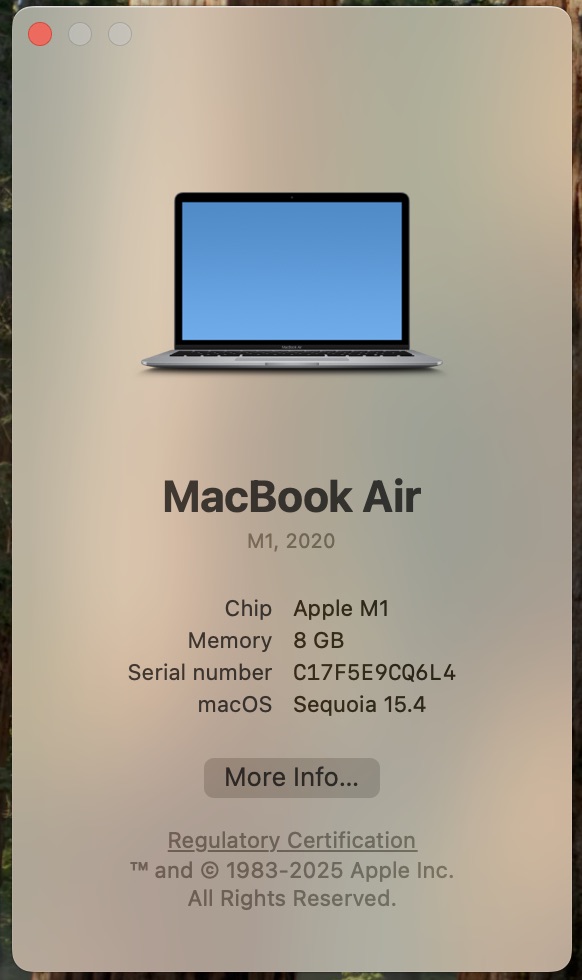 Apple MacBook Air “M1” 13-Inch 8CPU/7 GPU (2020) 8GB RAM 256GB SSD Space Gray – (Grade B) - Image 11