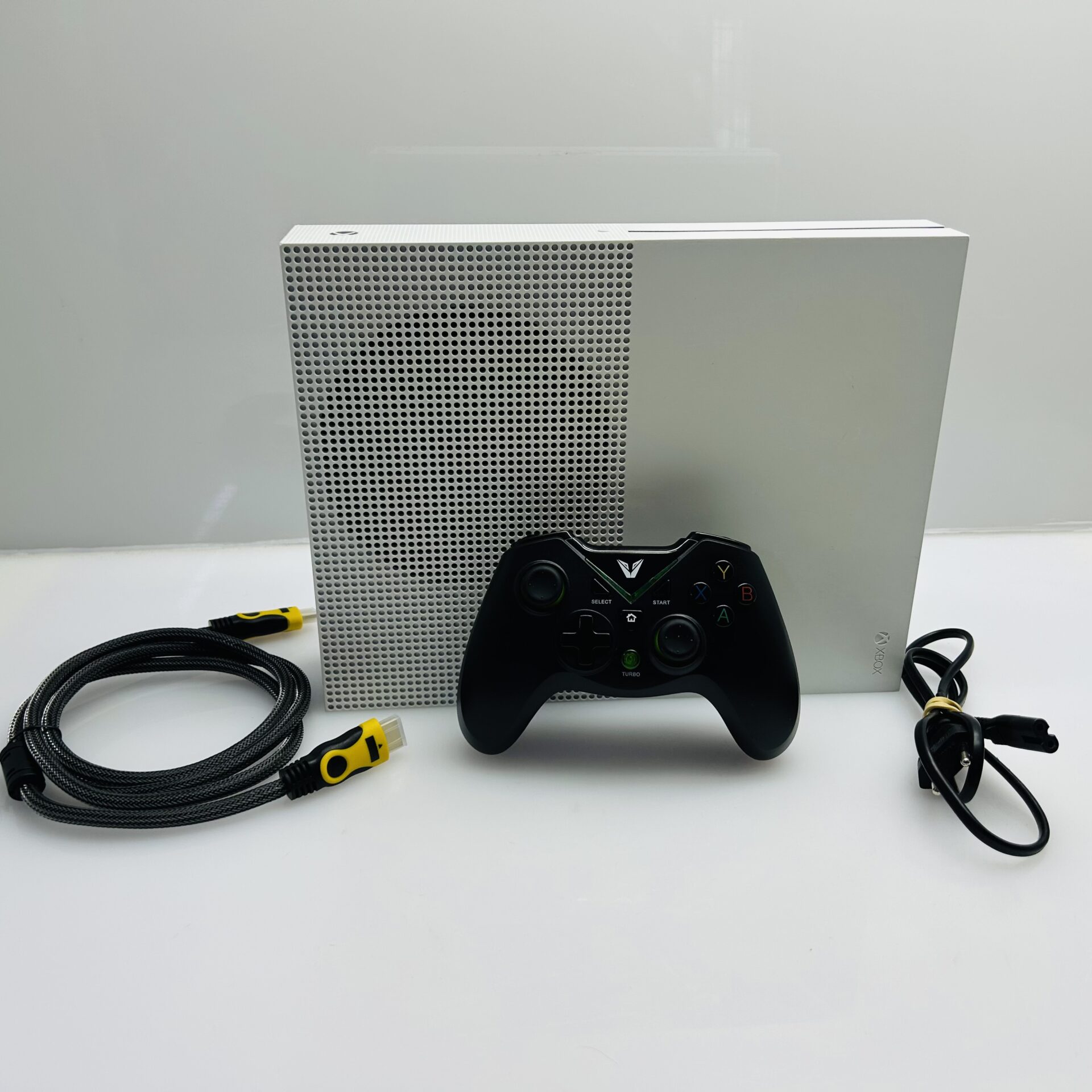 Xbox One S 1T White + HDMI Cable + Power Cable + Volkano Controller- (Grade B) - Image 4