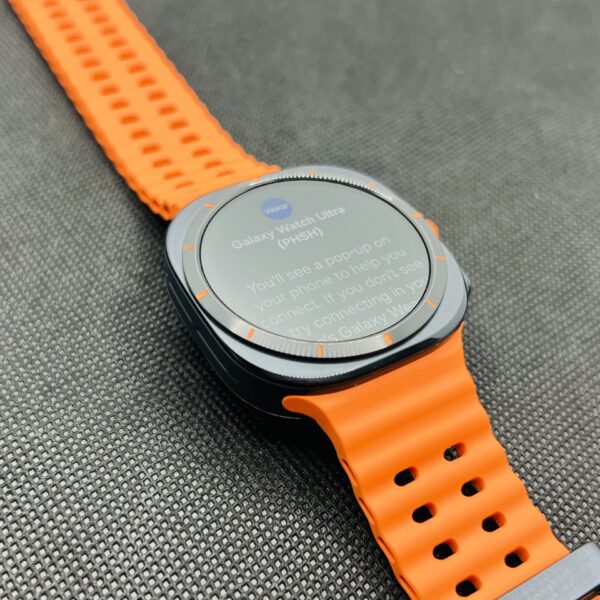 Galaxy Watch Ultra 47mm LTE Titanium Gray (Condition: Pristine) – With Orange Straps - Image 5