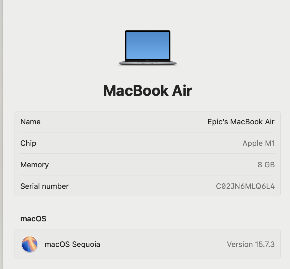 Apple MacBook Air “M1” 13-Inch 8CPU/7 GPU (2020) 8GB RAM 256GB SSD Space Gray (Grade B) - Cracked LCD Panel - Image 12