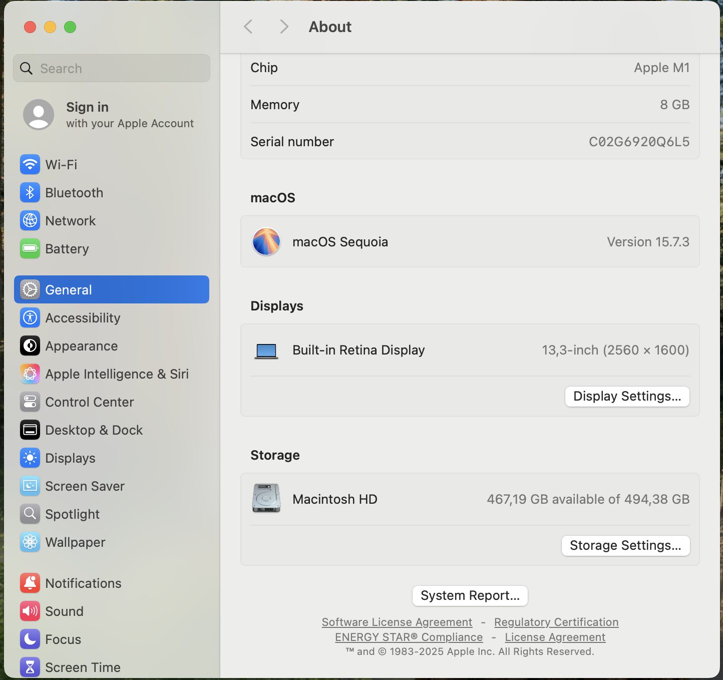 Apple MacBook Air “M1” 13-Inch 8CPU/7 GPU (2020) 8GB RAM 512GB SSD Space Gray (Grade B) – Cracked LCD Panel - Image 11