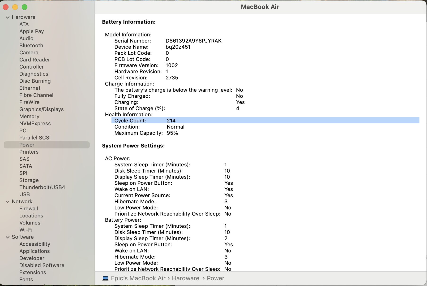 Apple MacBook Air “M1” 13-Inch 8CPU/7 GPU (2020) 8GB RAM 512GB SSD Space Gray (Grade B) – Cracked LCD Panel - Image 12