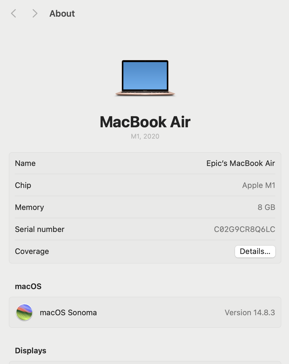 Apple MacBook Air “M1” 13-Inch 8CPU/7 GPU (2020) 8GB RAM 256GB SSD Rose Gold (Grade B) - Image 12