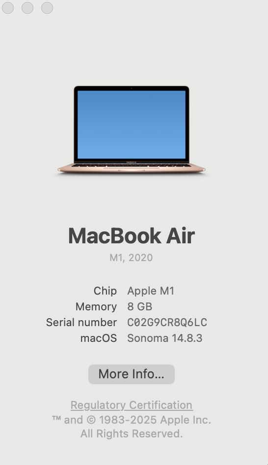 Apple MacBook Air “M1” 13-Inch 8CPU/7 GPU (2020) 8GB RAM 256GB SSD Rose Gold (Grade B) - Image 14