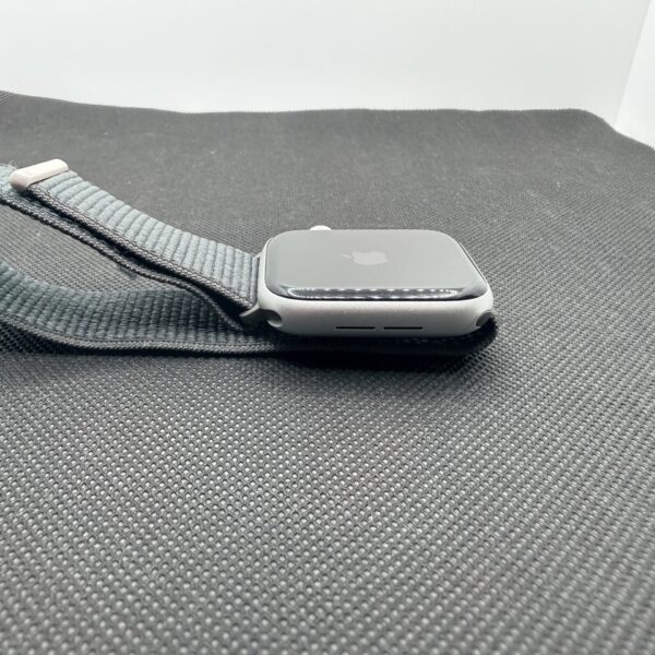 Apple Watch Series 6 44mm GPS Only Silver (Grade B) - Dark Blue Nylon Straps - Image 7
