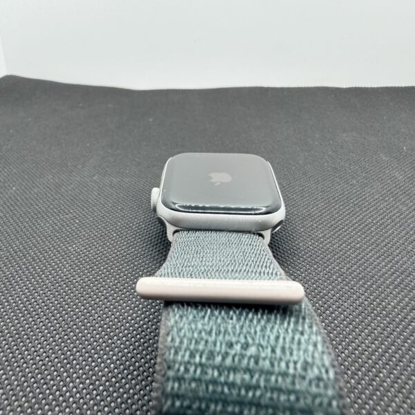 Apple Watch Series 6 44mm GPS Only Silver (Grade B) - Dark Blue Nylon Straps - Image 8