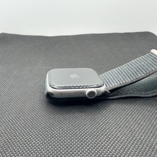 Apple Watch Series 6 44mm GPS Only Silver (Grade B) - Dark Blue Nylon Straps - Image 9