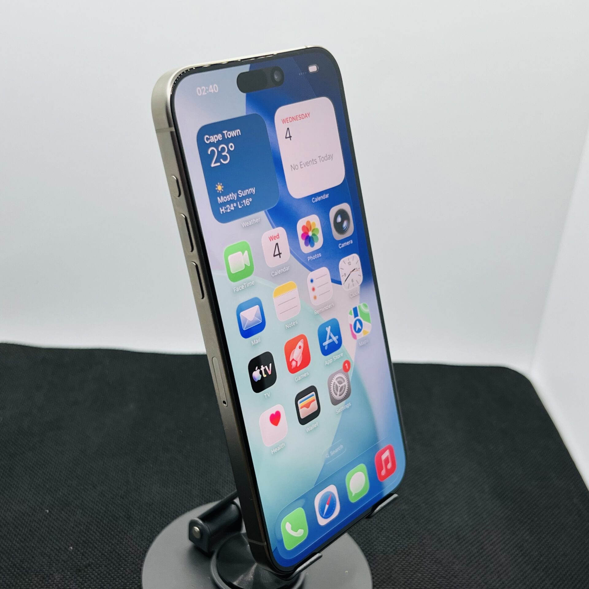 Apple iPhone 15 Pro Max 512GB Natural Titanium – (Grade A) - Image 3