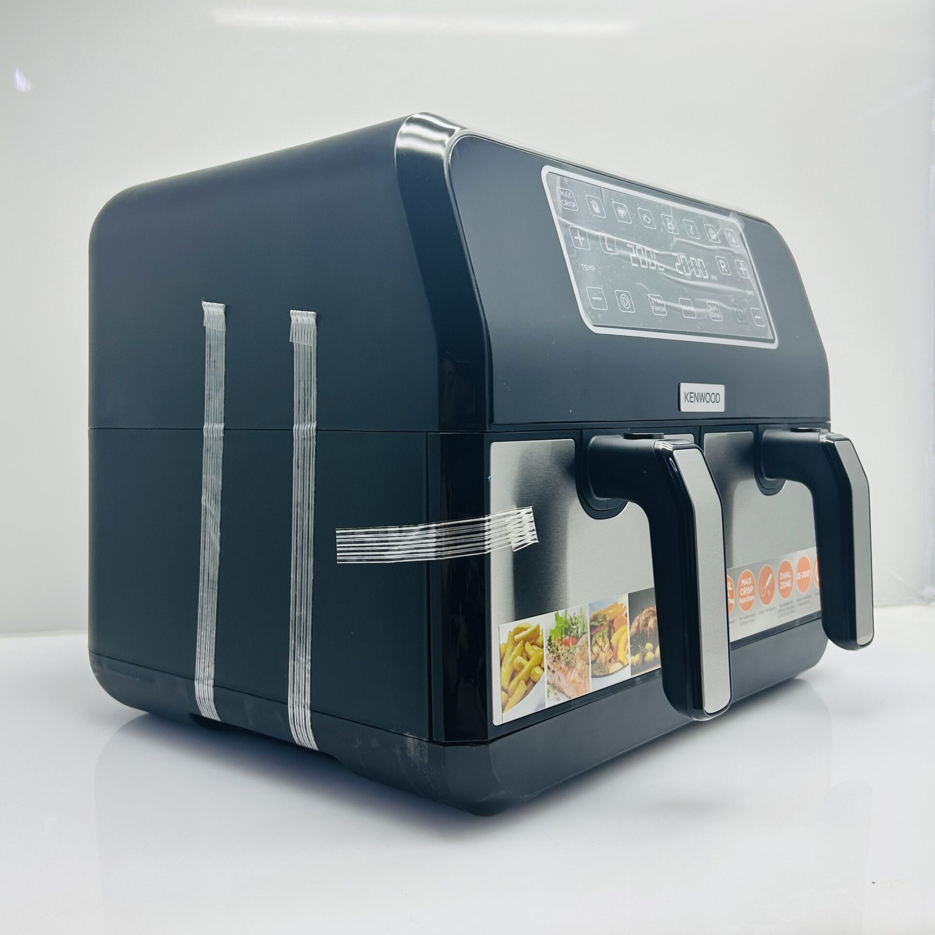 Kenwood Dual Air Fryer HFM75.000MB Black (Grade B) - Image 5